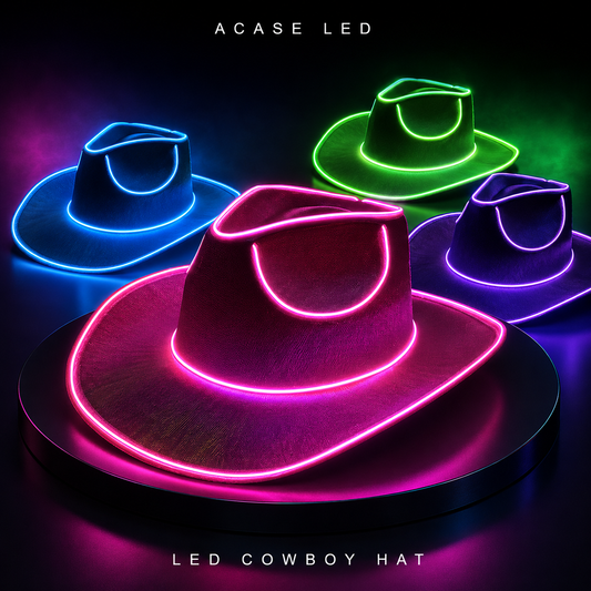 ACASE Neon Rodeo LED Cowboy Hat