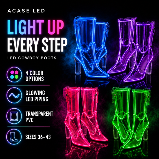 ACASE Rodeo LED Cowboy Boots